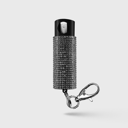 Pepper Spray With Stylish Rhinestone Design & Keychain | Bling It On