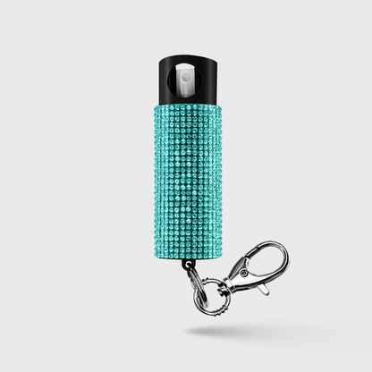 Pepper Spray With Stylish Rhinestone Design & Keychain | Bling It On
