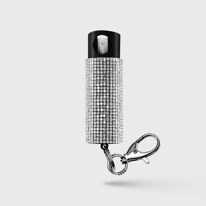 Pepper Spray With Stylish Rhinestone Design & Keychain | Bling It On