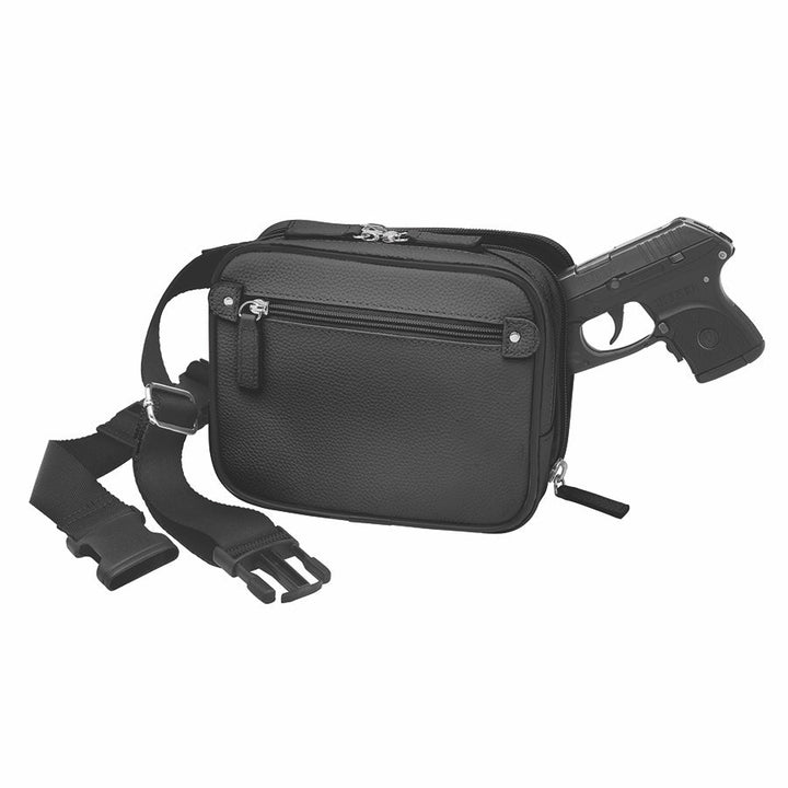GTM-116 Waist Sling Purse, Pebble Cowhide