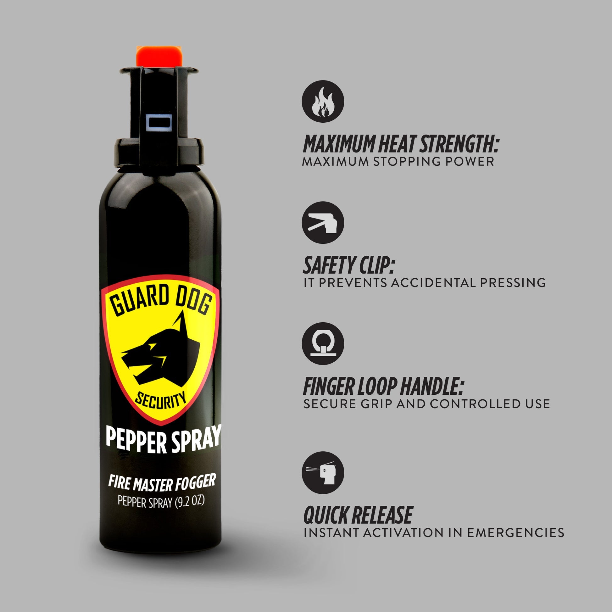 Fire Master Pepper Spray fogger pattern | 9 oz can