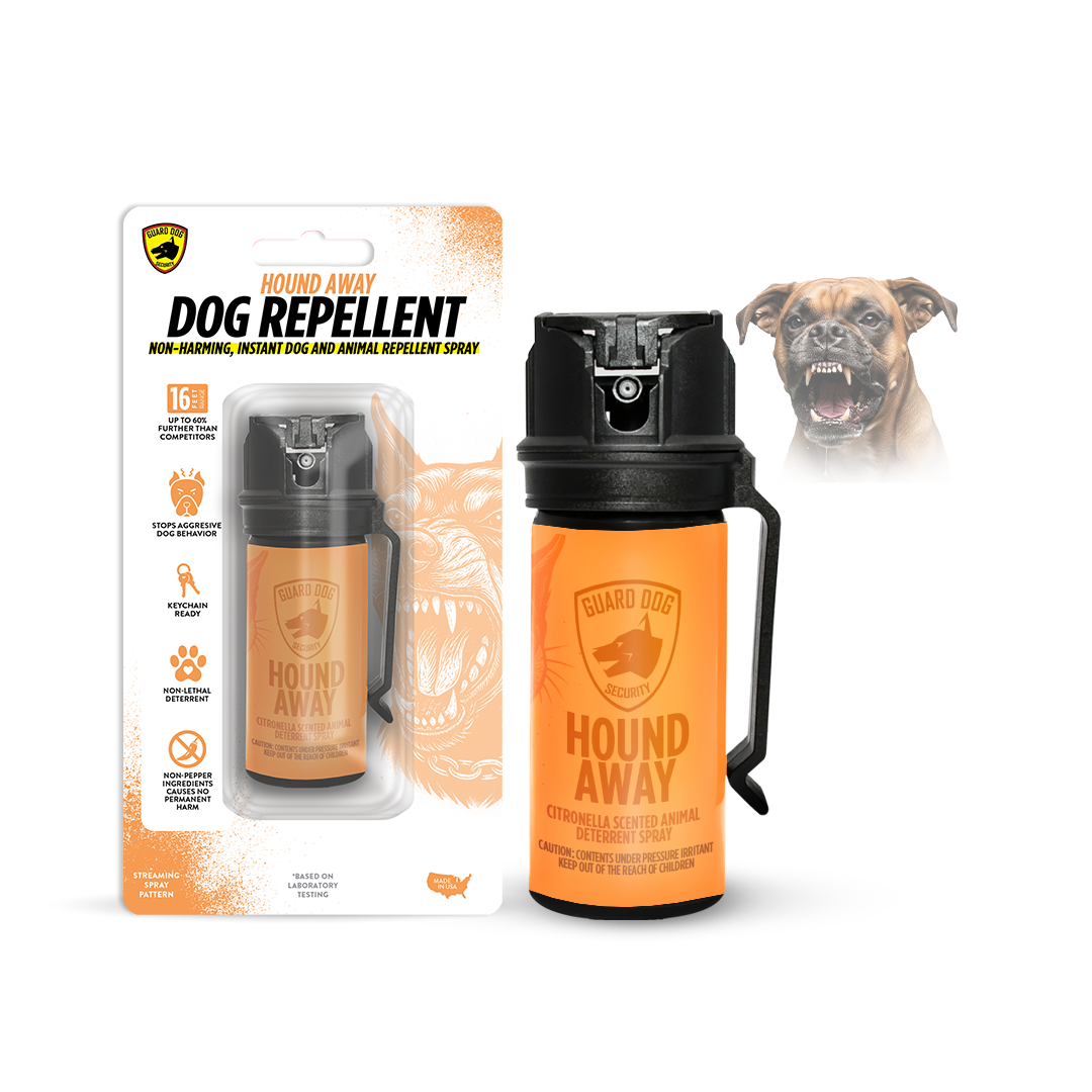 Hound Away Humane Citronella Dog Deterrent Spray for Walkers & Pet Owners