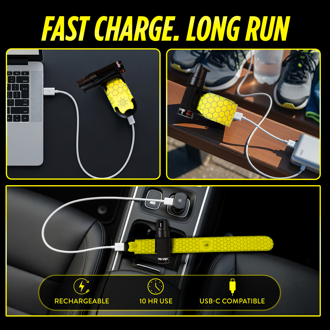 GD SlapLite LED Armband with Pepper Spray