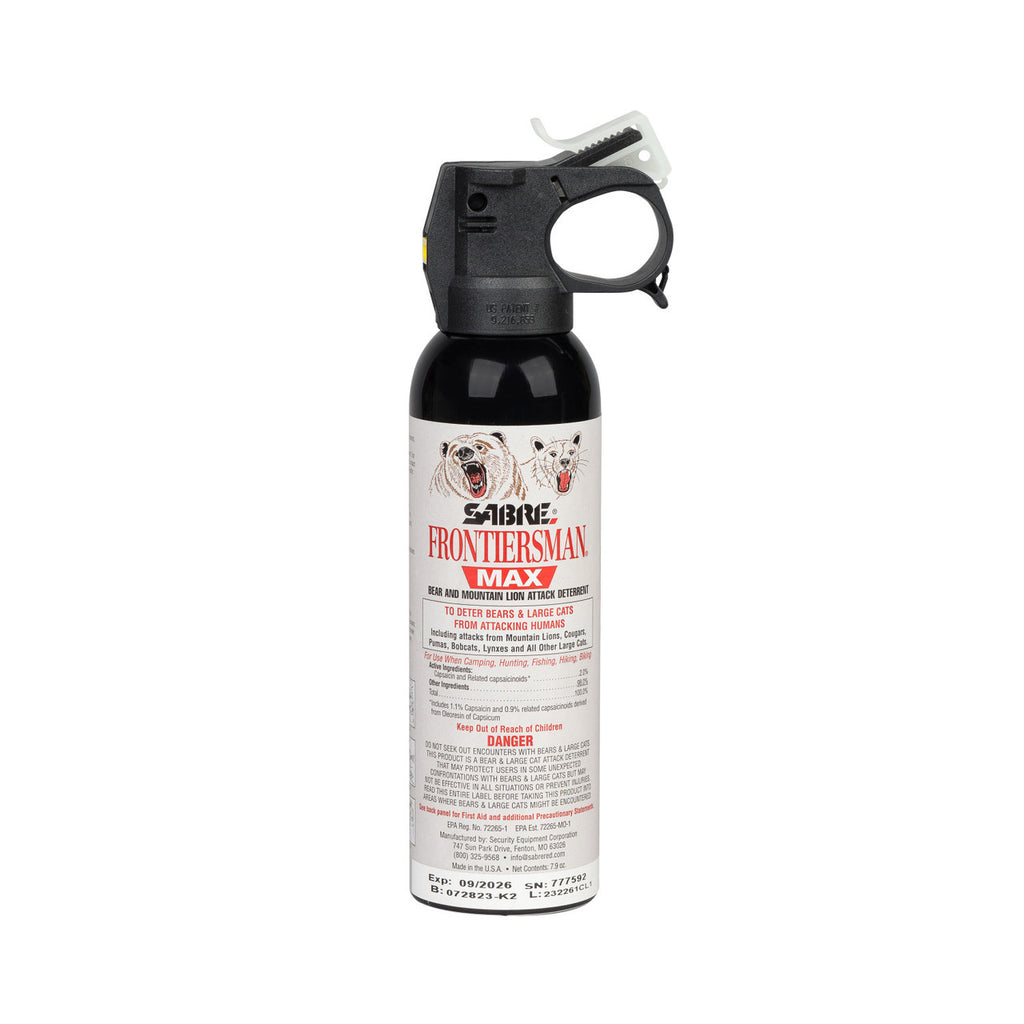 Sabre Frontiersman 7.9 Bear & Mountain Lion Spray w/belt Hlster