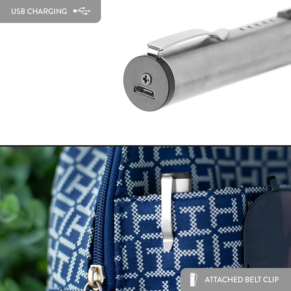 Stun Gun Pen With Flashlight – 110 Lumen w/ Charging Indicator | Enlight