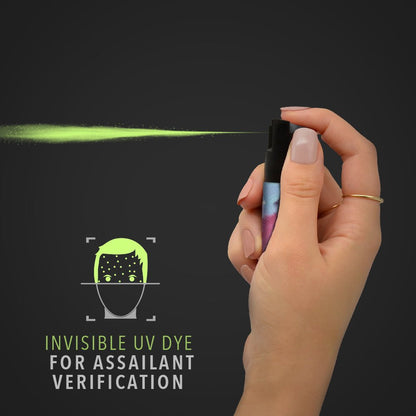 Patterned Pepper Spray With Keychain – Compact Personal Safety