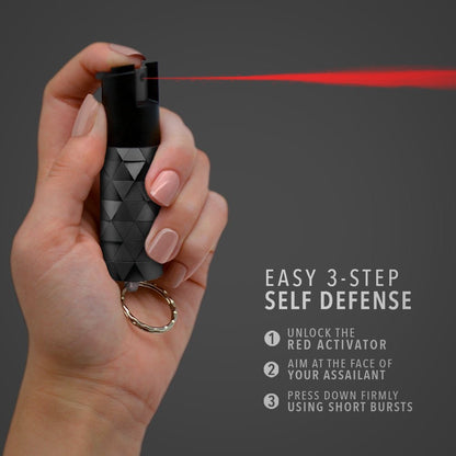 Patterned Pepper Spray With Keychain – Compact Personal Safety