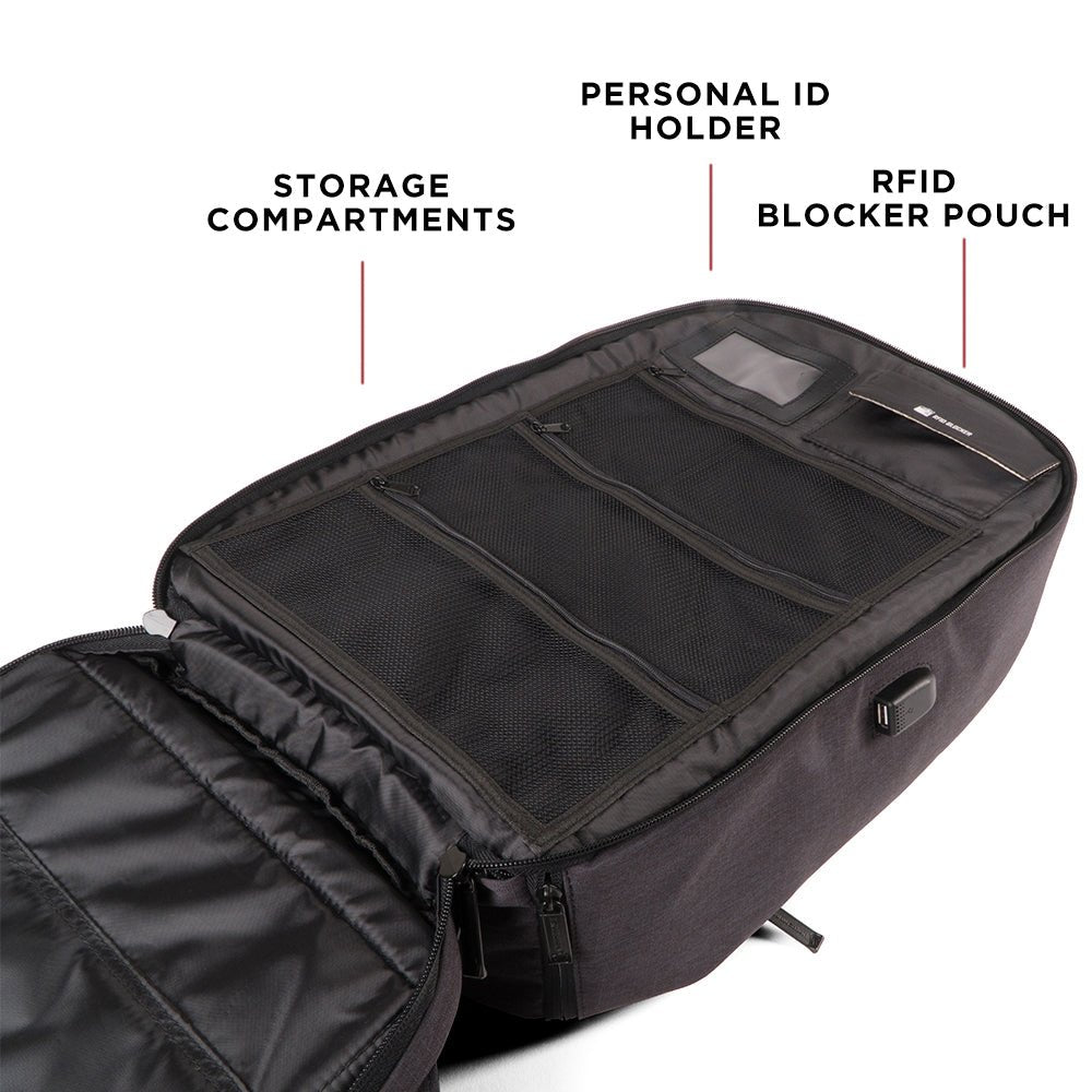 GD Bullet Proof Backpack ProShield Smart Level lllA w/charging Bank, TSA Approved