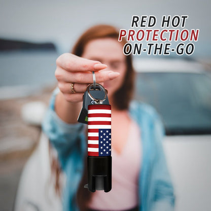 Patterned Pepper Spray With Keychain – Compact Personal Safety